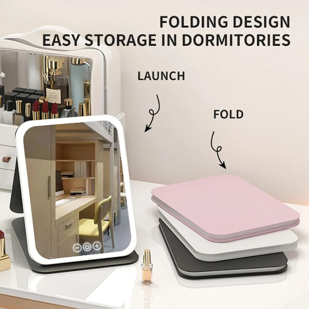 Miroir LED Maquillage — Lumière Ajustable Petit & Grand Format