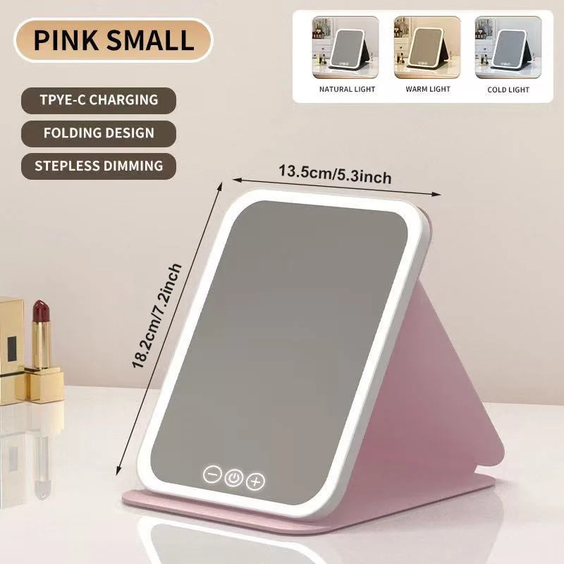Miroir LED Maquillage — Lumière Ajustable Petit & Grand Format