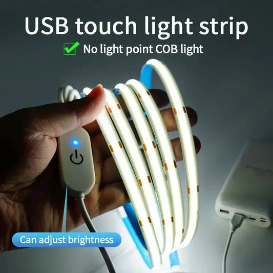 Ruban LED COB USB — Éclairage Ambiance Dimmable