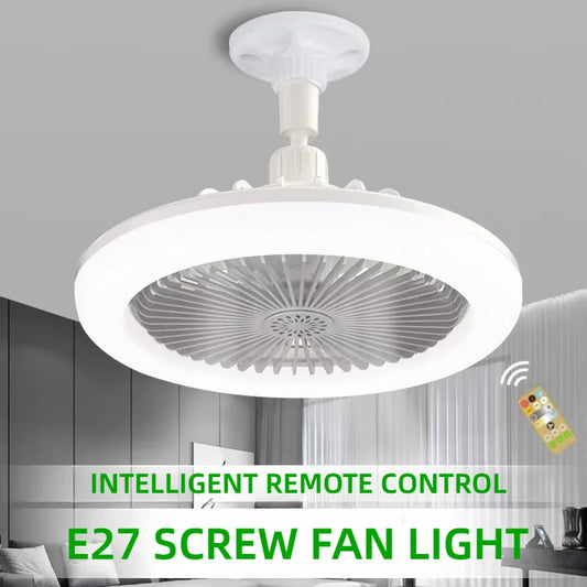 Ventilateur de Bureau Lumineux LED — 3 Vitesses & Télécommande