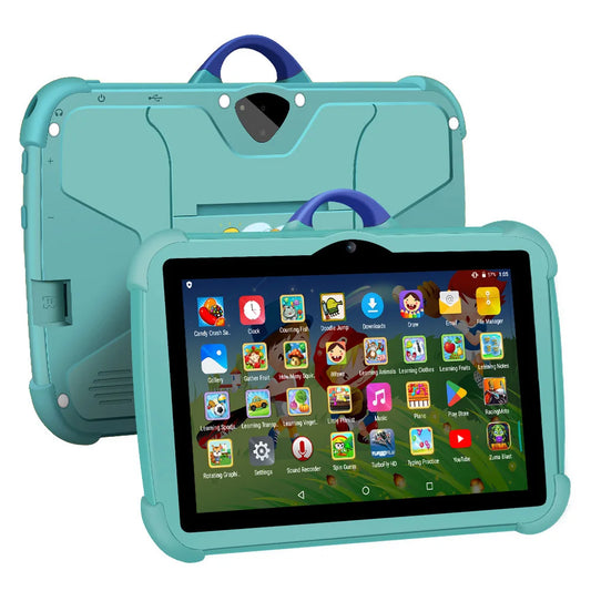 New Cartoon Pattern Kids Tablet 7 Inch Quad Core 4GB RAM 64GB ROM Android Learning Education Games Tablets Children's Gifts