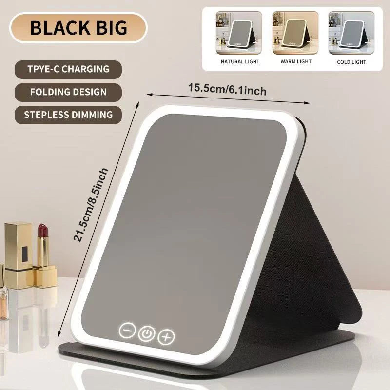 Miroir LED Maquillage — Lumière Ajustable Petit & Grand Format