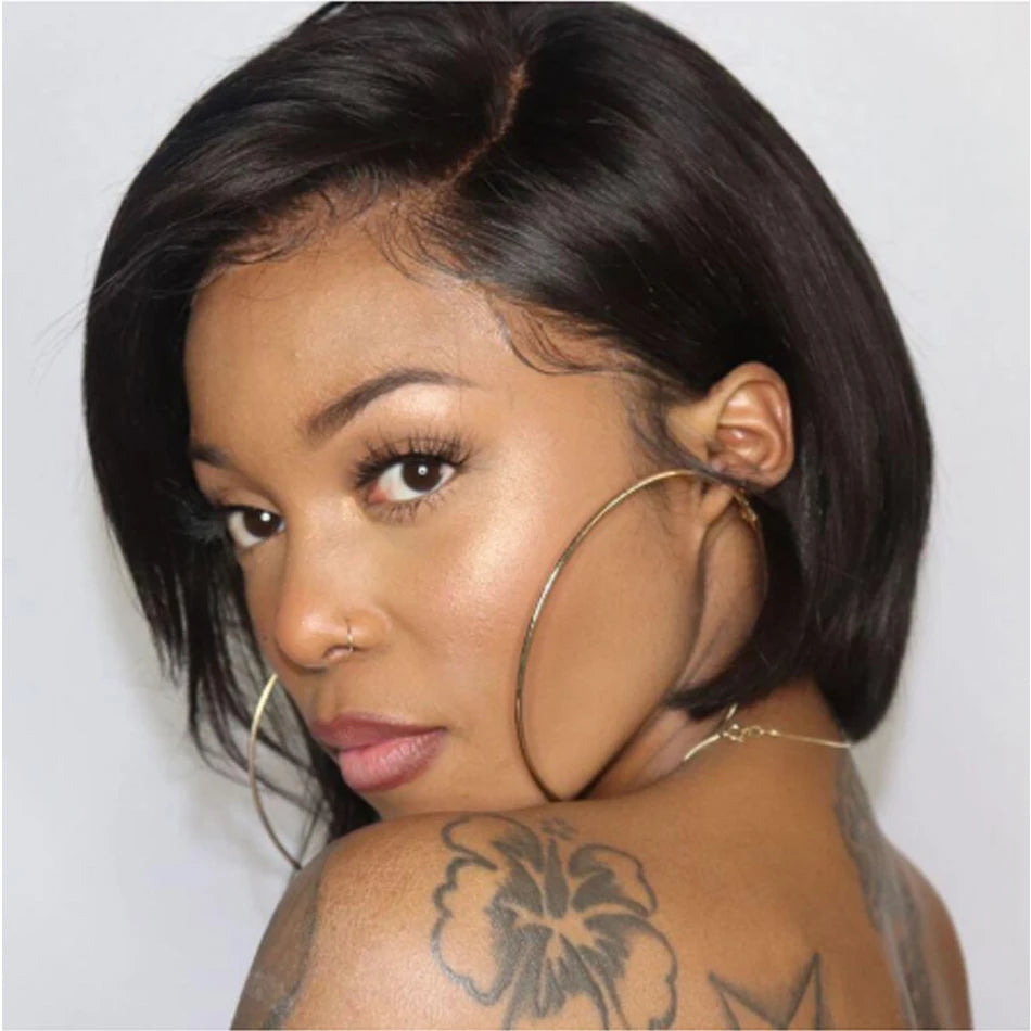 Perruque Pixie Cut Lace Frontale HD — Cheveux Humains 250 Densité