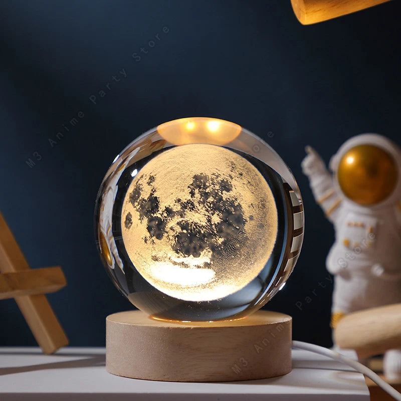 Lampe Lune 3D Premium™ — Veilleuse Galaxie Effet Réaliste
