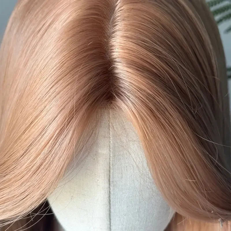Perruque Lace Front Blonde Champagne — Ondulée Longue