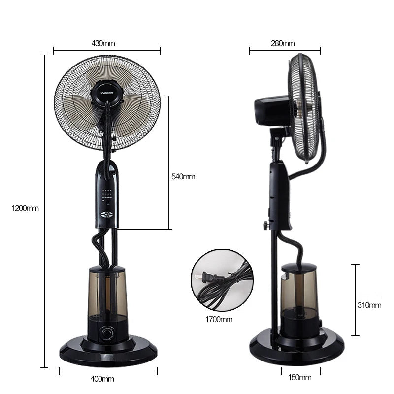 LB-FS40-1 Ventilateur sur Pied Brumisateur 3,2L
