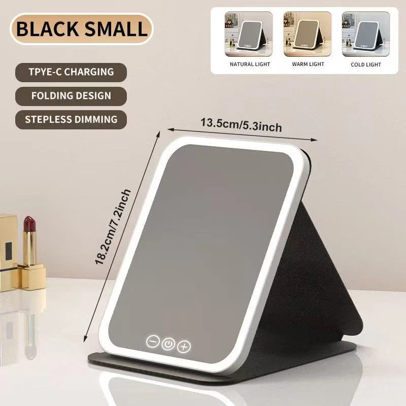 Miroir LED Maquillage — Lumière Ajustable Petit & Grand Format