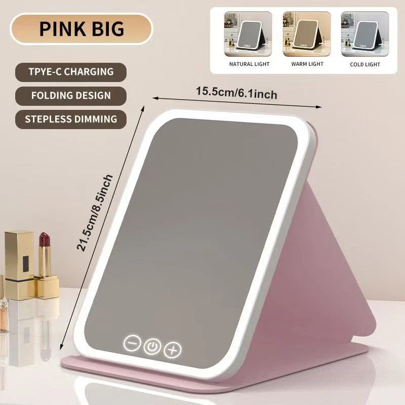 Miroir LED Maquillage — Lumière Ajustable Petit & Grand Format