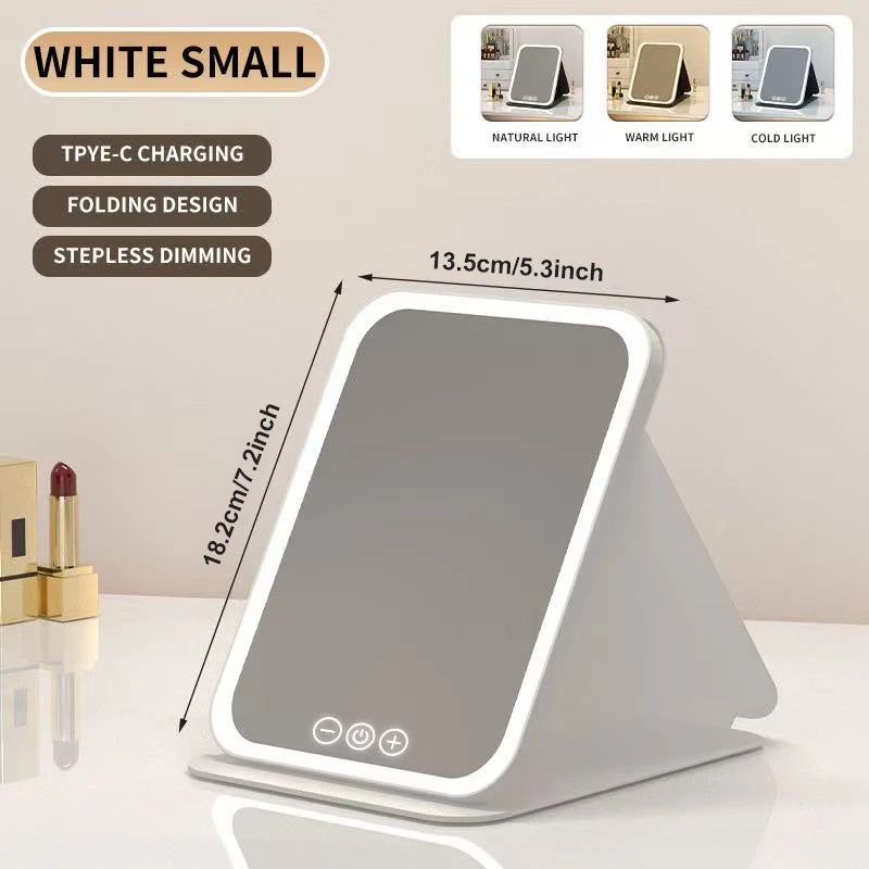 Miroir LED Maquillage — Lumière Ajustable Petit & Grand Format